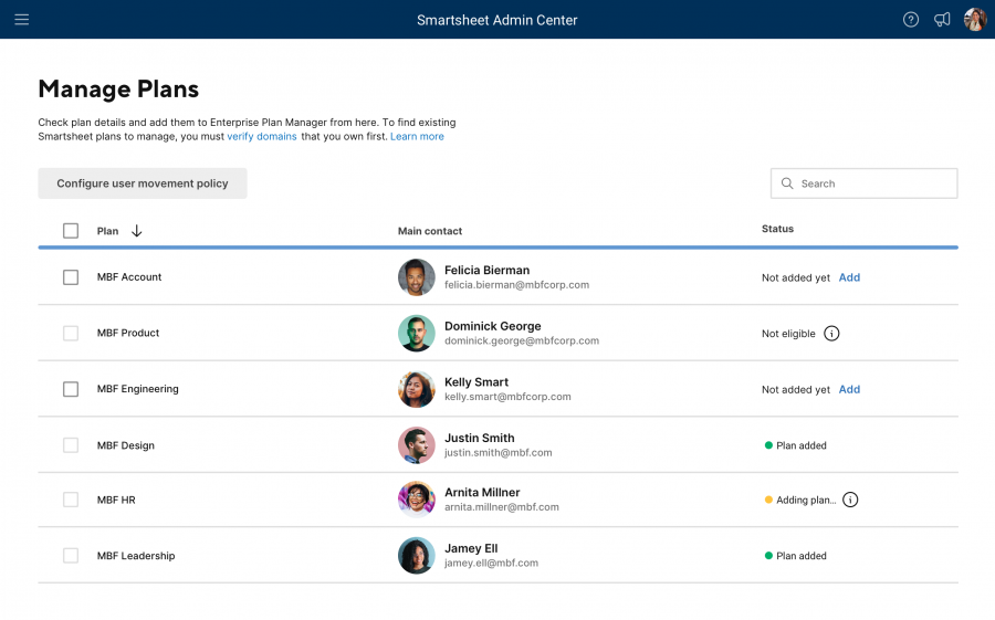 smartsheet business plan vs enterprise plan